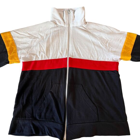 Vtg 70 80s Sun Spots TRACK Jacket Full Zip Training Athletic Adult Sz. Large - Picture 3 of 8